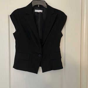 NY&Co Black Sleeveless Blazer Size 6